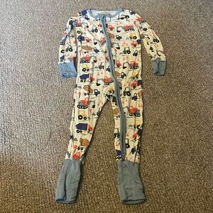 Little Sleepies construction bamboo Zippy, 18-24M